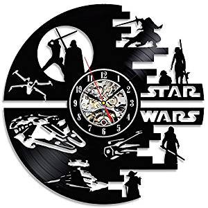 STAR WARS Themed Vinyl Record Clock Home Decor Wall Art