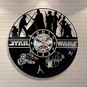 STAR WARS Themed Vinyl Record Clock Home Decor Wall Art