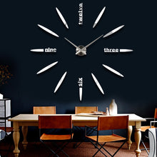 Load image into Gallery viewer, Wall Clocks Watch Stickers Diy 3D Acrylic Mirror