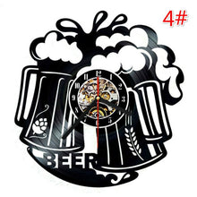 Load image into Gallery viewer, A Bottle of Whiskey Creative CD Record Wall Clock Vinyl Handmade