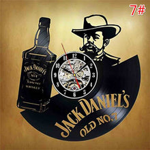 Load image into Gallery viewer, A Bottle of Whiskey Creative CD Record Wall Clock Vinyl Handmade