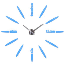 Load image into Gallery viewer, Wall Clocks Watch Stickers Diy 3D Acrylic Mirror