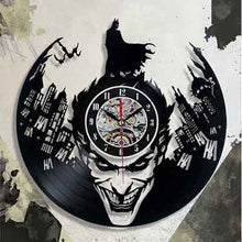 Load image into Gallery viewer, Batman Joker Wall Clock Vinyl Record Clocks with LED