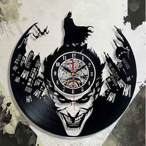Batman Joker Wall Clock Vinyl Record Clocks with LED